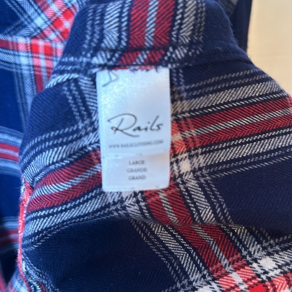 Rails Flannel Shirt – Size L, Relaxed Tartan Style - Picture 4 of 5